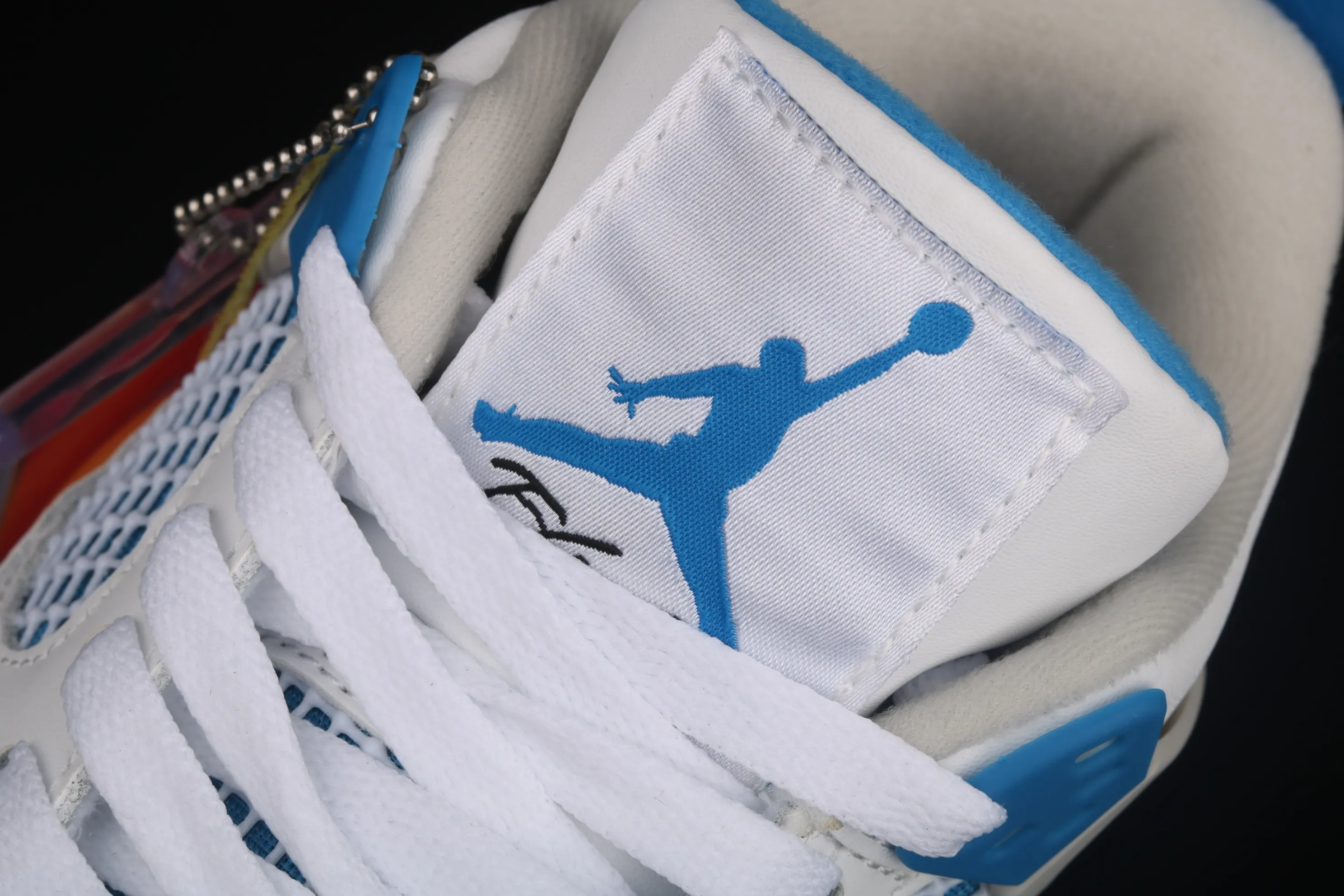 All categories Air Jordan Jordan series basketball shoes Air Jordan 4 G version Air Jordan 4 Retro "Military Blue" AJ4 Joe 4 white blue 308497-105
